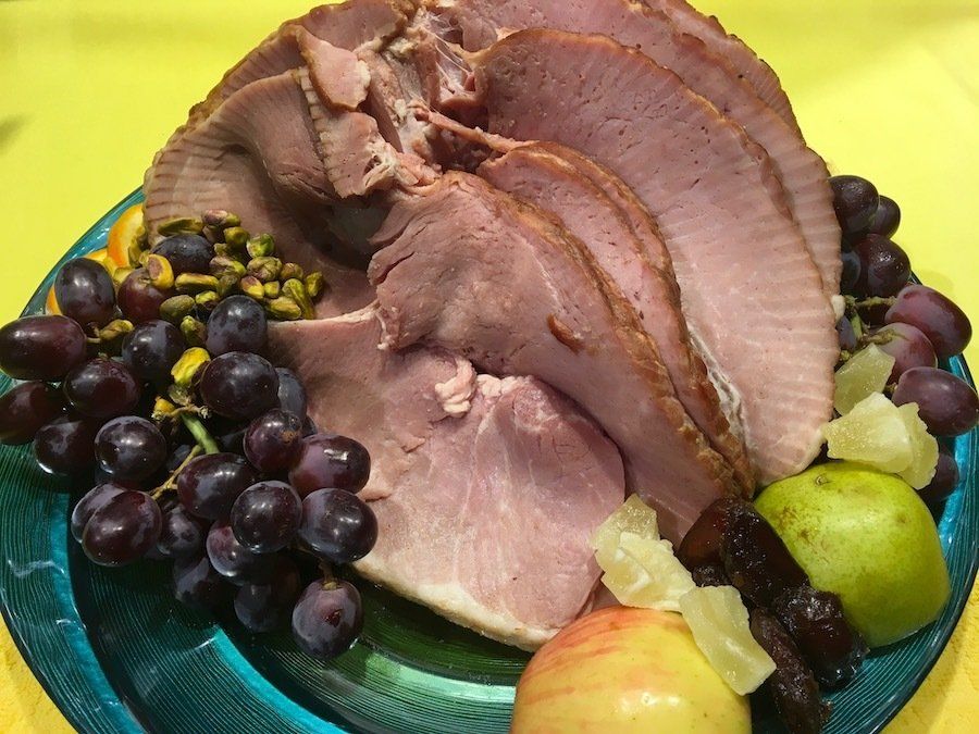 Baked Ham with Two Sauces